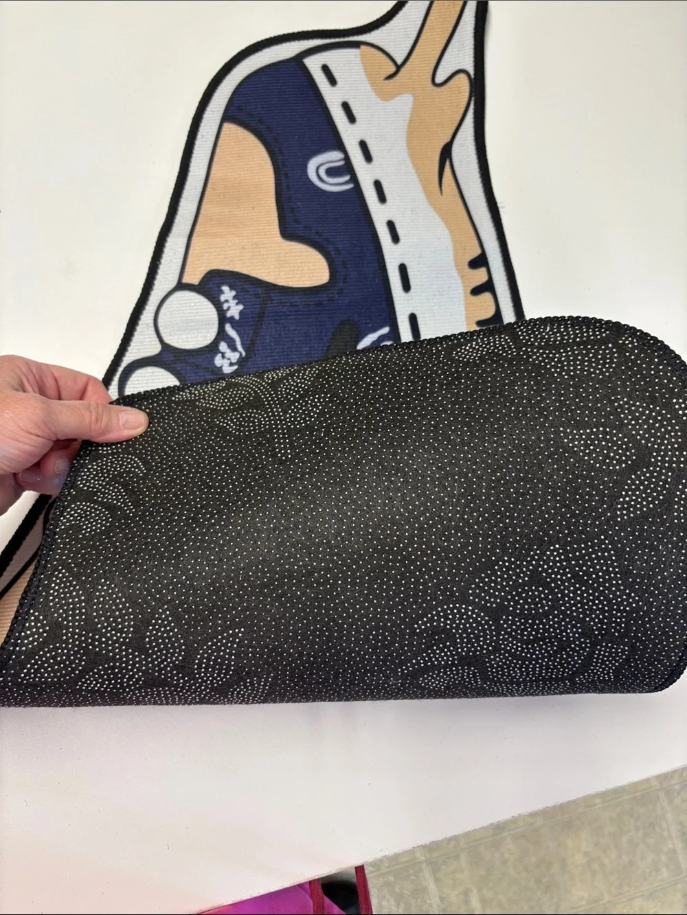 Nike Blue Navy Tan Black Graphic Sneaker Door Mat